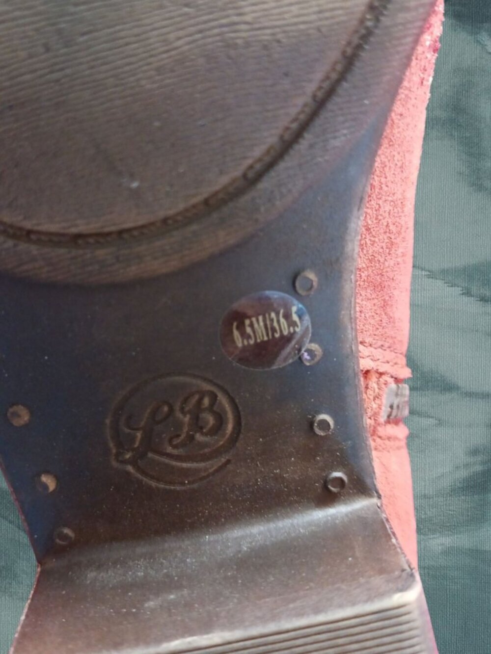 Lucky Brand Suede Ankle Boots W/ Floral Embroidery & Side Zip Terracota Size 6.5 - Picture 7 of 14